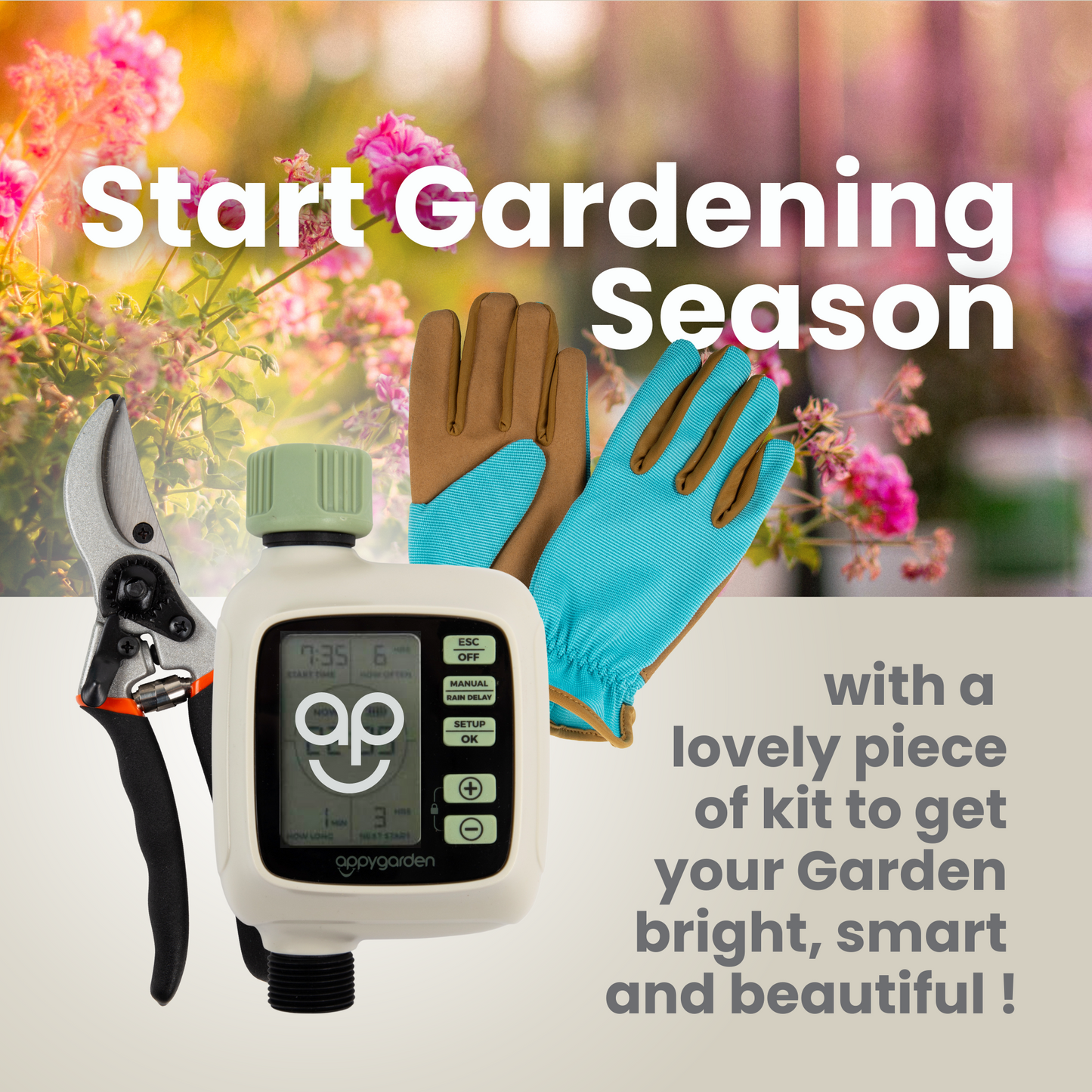 Appygarden™ Edge 1 Plus Tap Timer and Gardener Starter Set